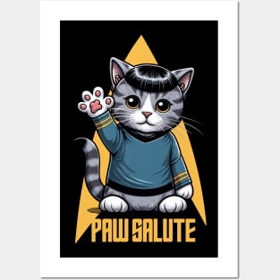 Paw Salute | Cat | Intergalactic | Protagonist | Movie Icon | Pop Culture Posters and Art